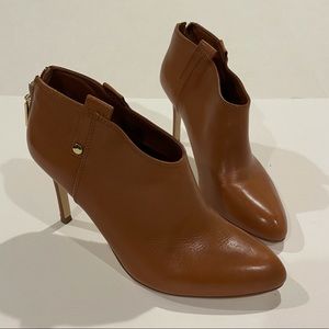 Ivanka Trump Brown/Caramel Patent Ankle Booties